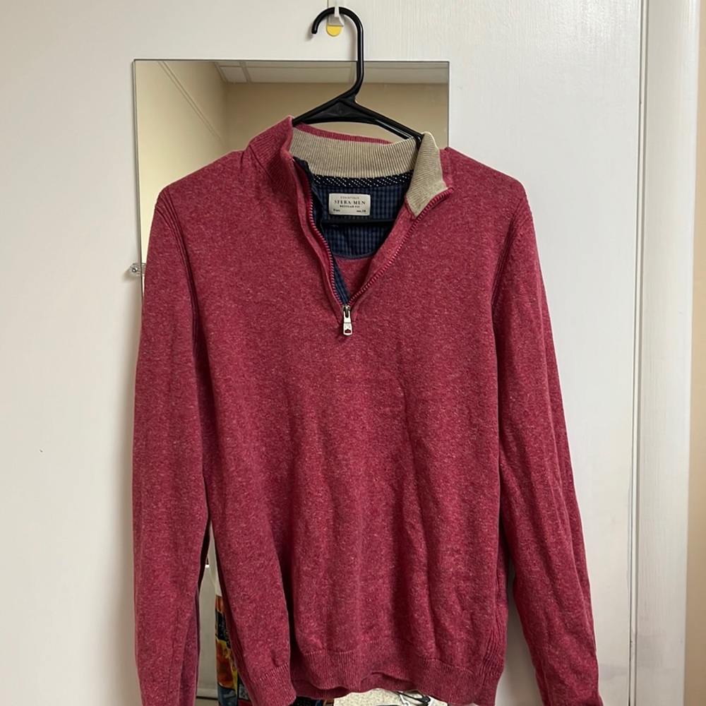 Red Medium quarter zip